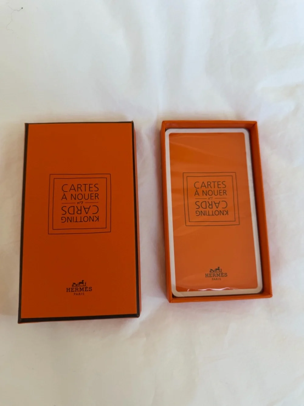 Hermes Orange Knitting Cards Box Set - Picture 1 of 2